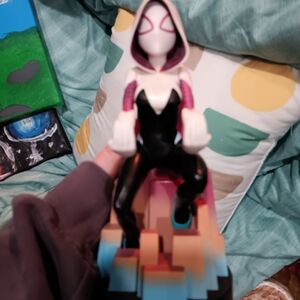 Spider-Gwen Action Figure on Stylized Base